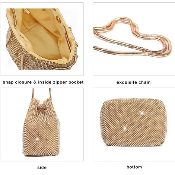 Bling Rhinestone Bucket Bag - Picture 2 of 6